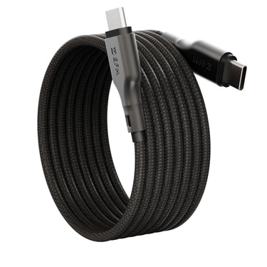 EFM Mag-Coil USB-C to USB-C Cable with Magnetic Self-Coiling Cable Management 2M - Black
